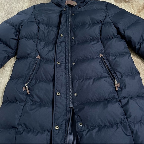 Lauren Ralph Lauren Women's Navy Quilted Down Feather Puffer Coat XL - Picture 6 of 15